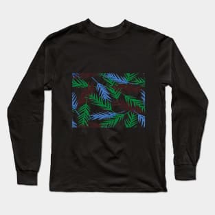 Pattern leaves colorful Long Sleeve T-Shirt